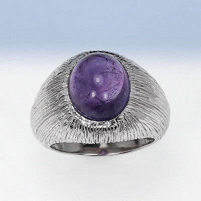 Bild 1 von 925 Silber Ring mit echtem Intensiv Violetten 5.15ct Bolivien Amethyst  GR 53,5