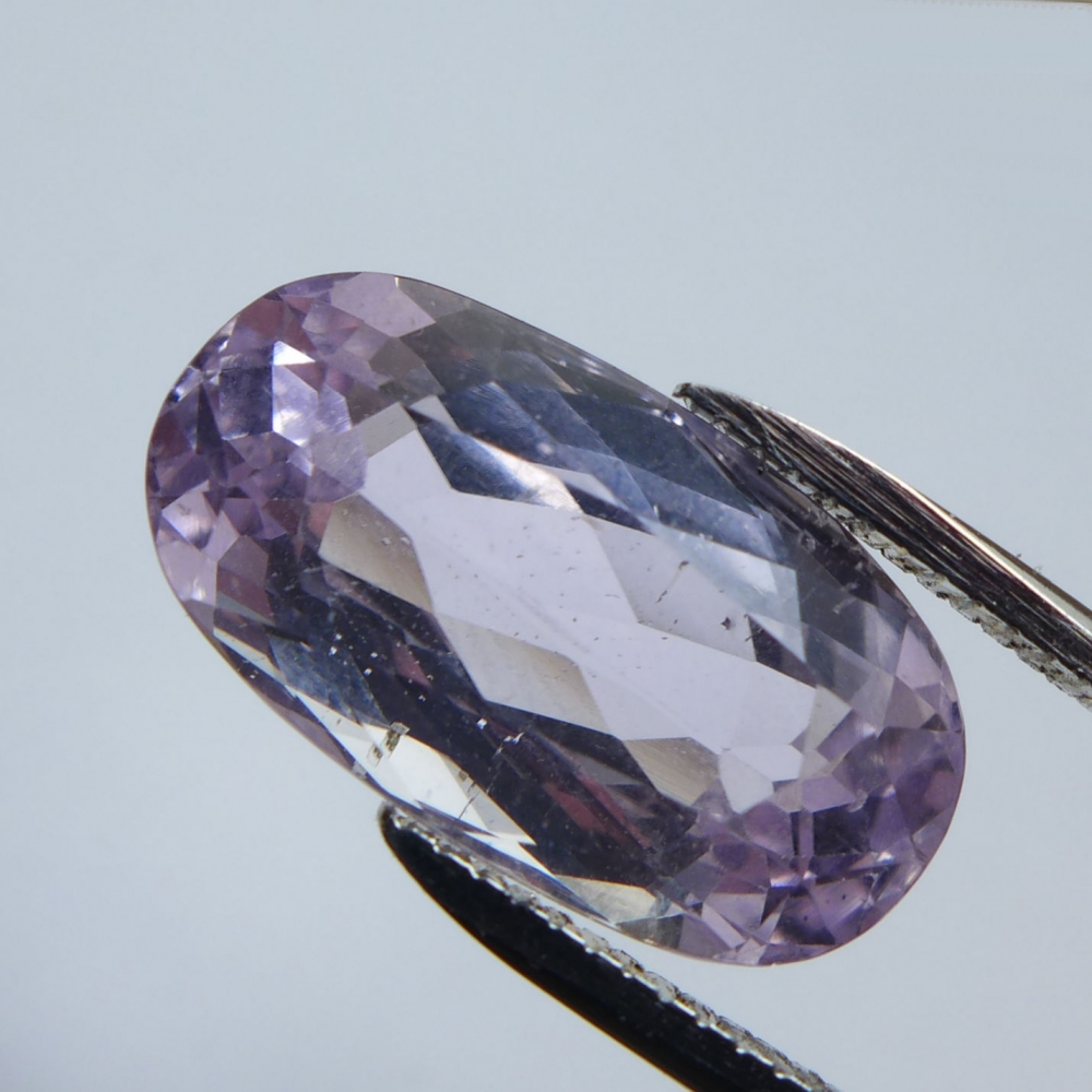 Bild 1 von 12.23 ! Natural untreated oval 18.5 x 10.3 mm Pink Afghanistan Kunzit
