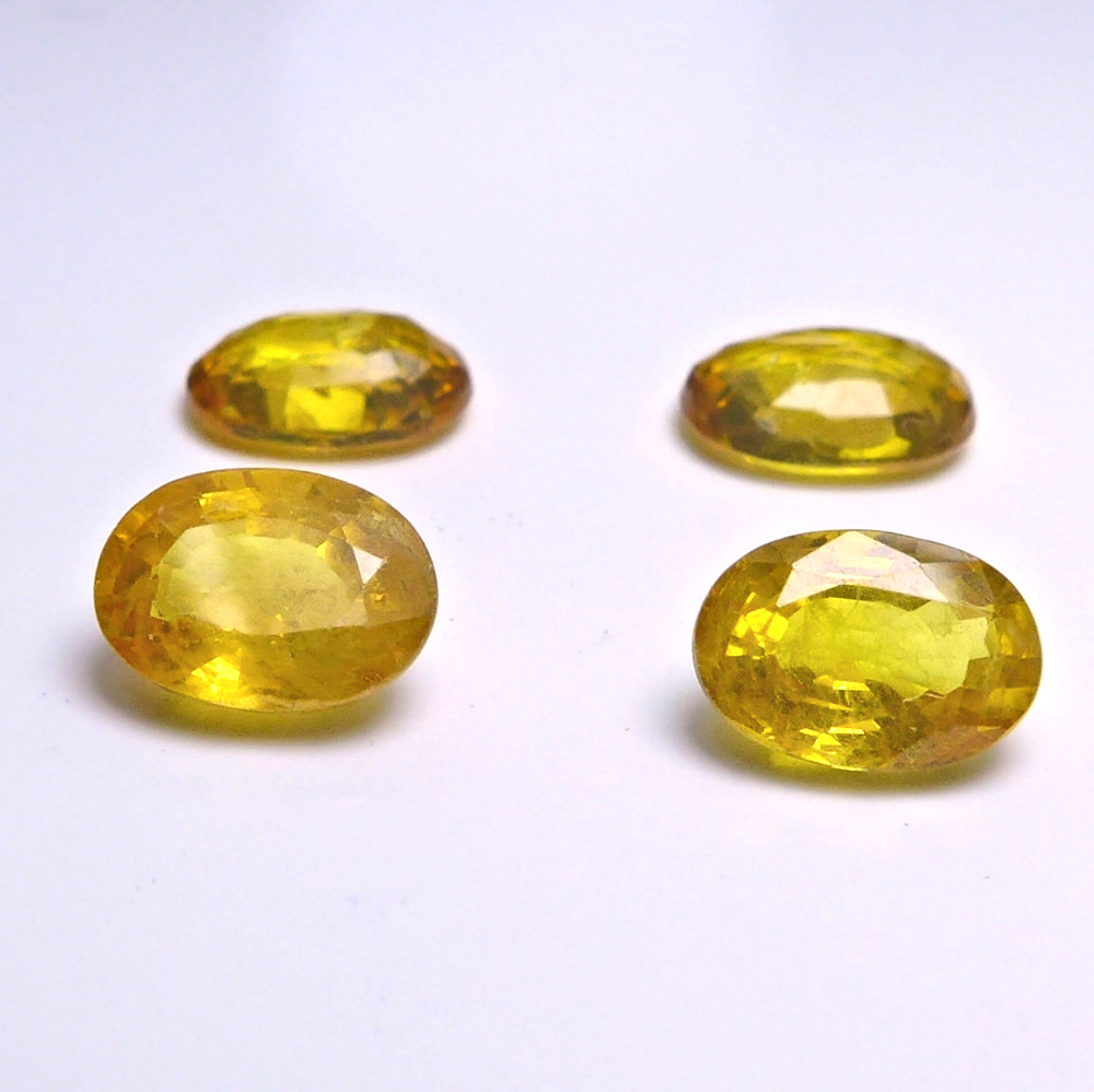 Bild 1 von 4.50 ct 4 pieces yellow oval 5 x 7 mm Madagascar Sapphires