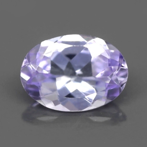 Bild 1 von 0.68 ct. VS! Ovaler Light Violetter 7 x 5 mm Tansanit Edelstein