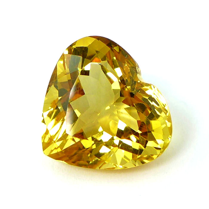 Bild 1 von 13.91 ct VVS! Charming Gold Yellow 16.7 x 15.1 mm Brazil Citrine Heart