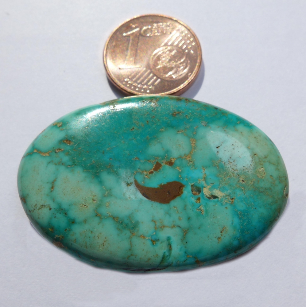 Bild 1 von 43.8 ct.  Großer ovaler 39 x 26 mm Sonora Türkis