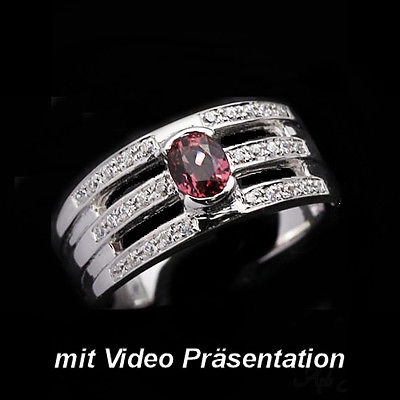 Bild 1 von Exquisiter 925 Silber Ring mit echtem Pink- Violetten Afrika Spinell GR 56,5