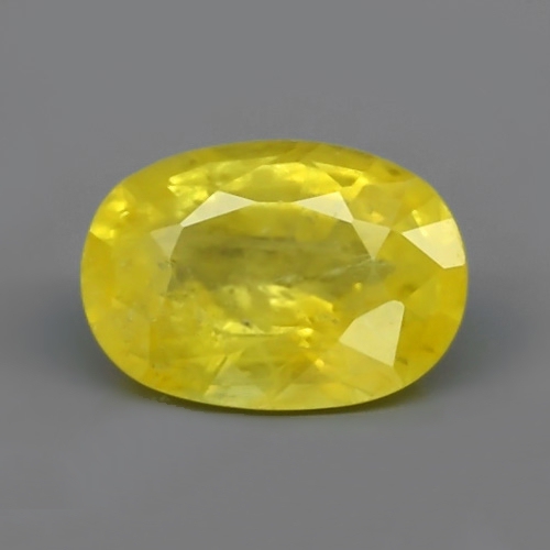 Bild 1 von 1.35 ct. Very nice oval yellow 7.7 x 5.5 mm sapphire Burma