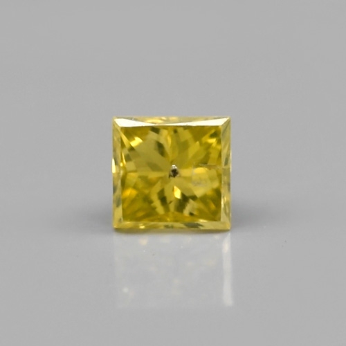 Bild 1 von 0.15 ct. Fantastic Fancy Yellow 2.8 mm Princess Cut Diamond, SI-1