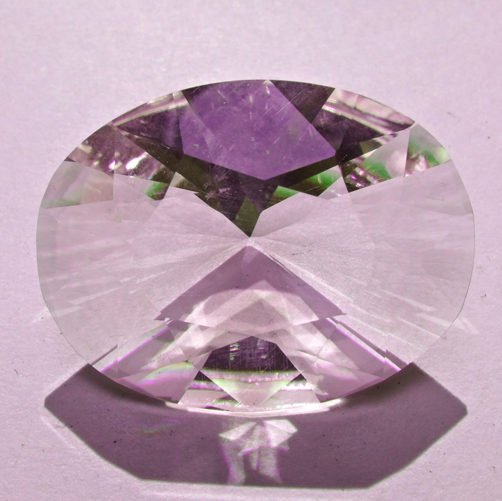 Bild 1 von 19.49 ct. VS! Light Violet 21.5 x 10.2 mm Custom Cut Brazil Amethyst