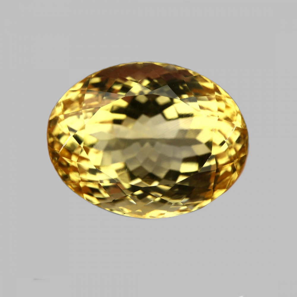 Bild 1 von 17.75 ct VVS! Beatiful oval 18 x 14 mm Brasil Citrin