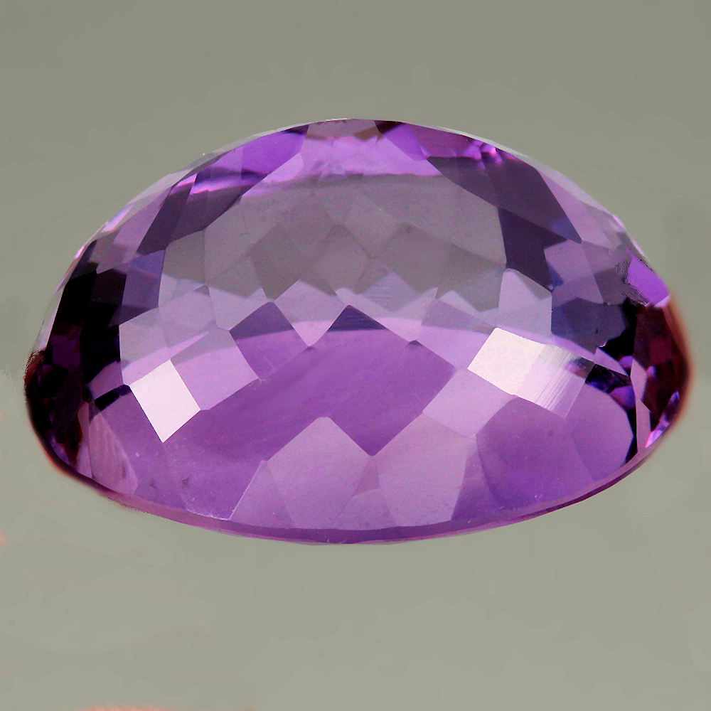 Bild 1 von 30.55 ct VVS!  Großer ovaler 22 x 17 mm Uruguay Amethyst