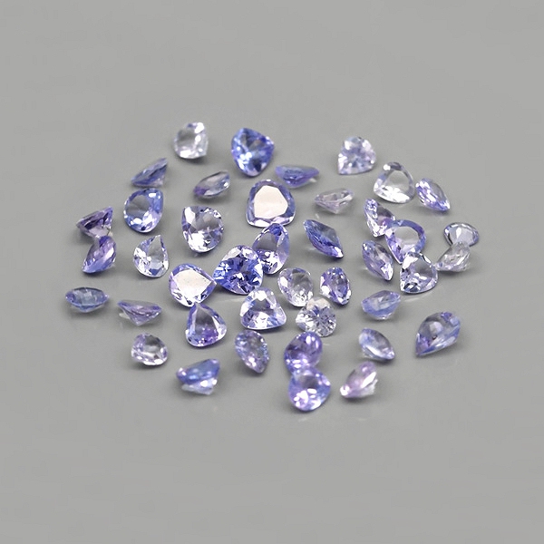 Bild 1 von Sonderpreis!! 4.05 ct. 41 Stück natürliche Medium Blau Violette Tansanit Tropfen