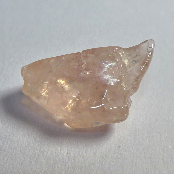 Bild 1 von 13 ct! Intensiv Pinkfarbiger Brasilien Roh Morganit 16 x14 x11 mm