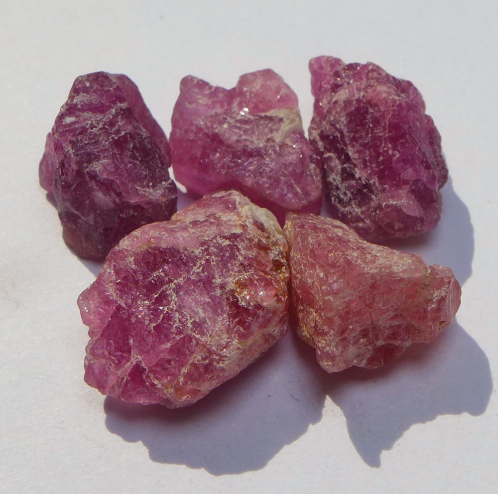 Bild 1 von 33.5 ct. 5 pieces pink red 16 x 12 to 10 x 13 mm Mozambique Ruby Gemstones