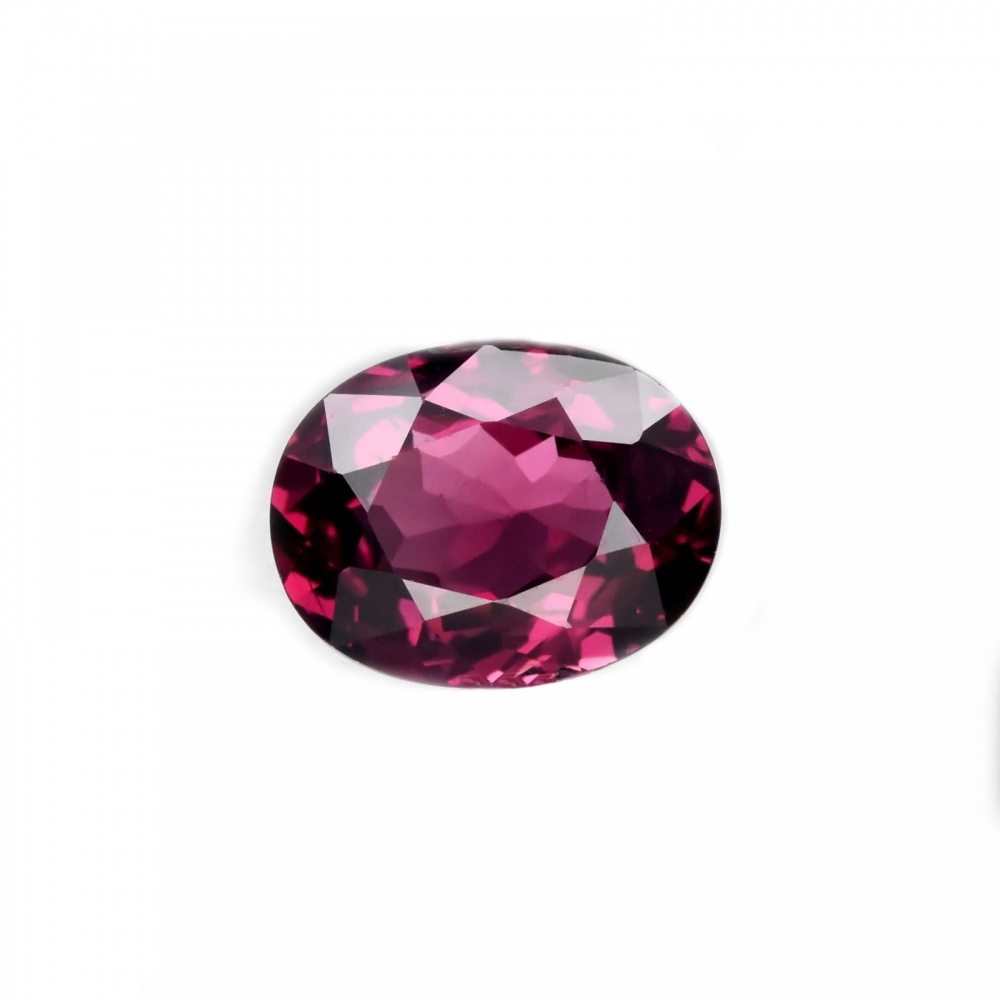 Bild 1 von 1.363ct. Eye clean red purplisch 7.6 x 6 mm  Rhodolite Garnet Gemstones