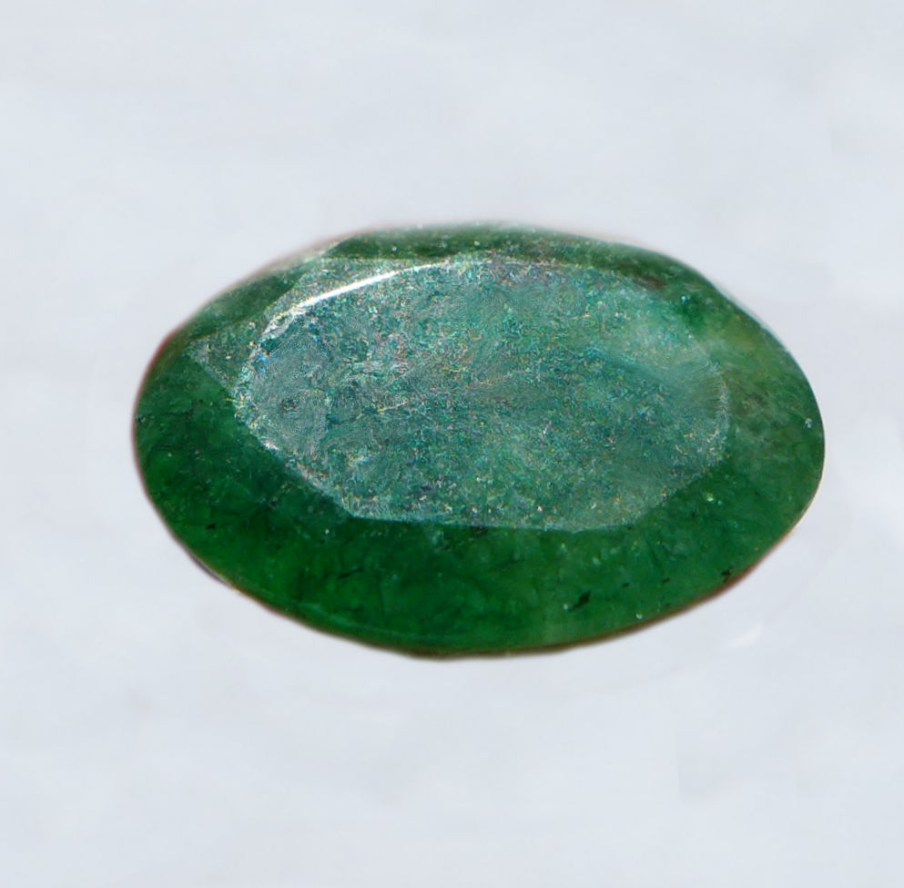 Bild 1 von 6.85 ct. Großer ovaler 16 x 12 mm Sambia Smaragd 