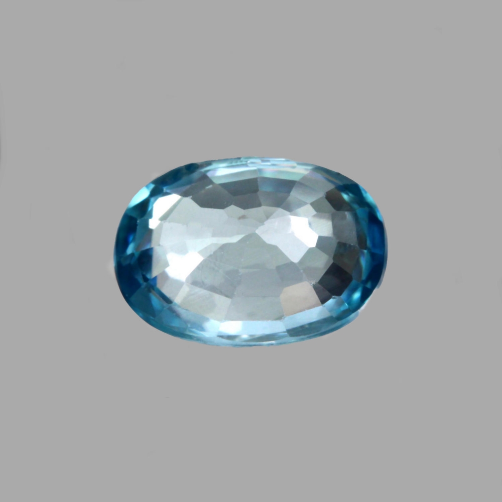 Bild 1 von 1.43 ct VS! Ovaler blauer 7.5 x 5.5 mm Kambodscha Zirkon