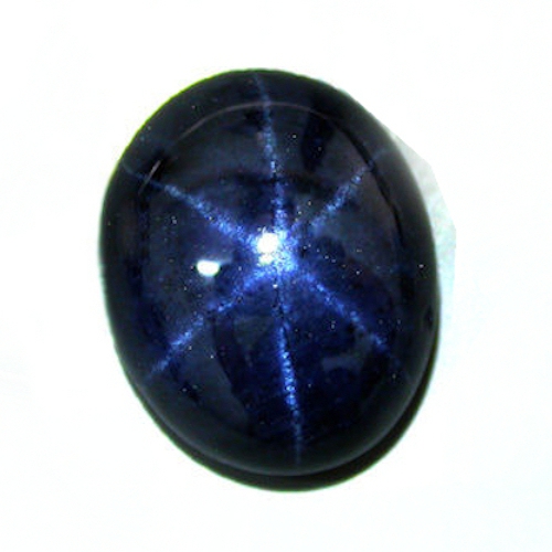 Bild 1 von 5.91 ct  Echter ovaler 11 x 9 mm Blue- Star Sternsaphir