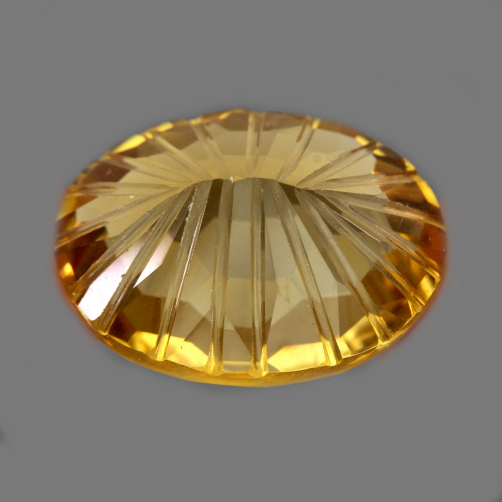 Bild 1 von 18.14 ct. VVS ! Schöner ovaler 18 x 15 mm Brasilien Citrin