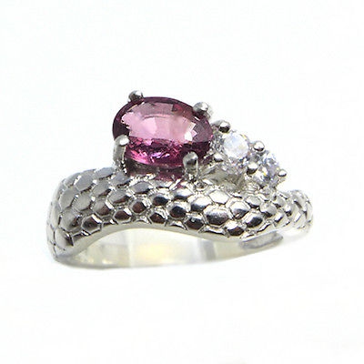Bild 1 von 925 Silber Ring mit echtem Pink Violetten Sri- Lanka Spinell  GR 52  (Ø16,5 mm)
