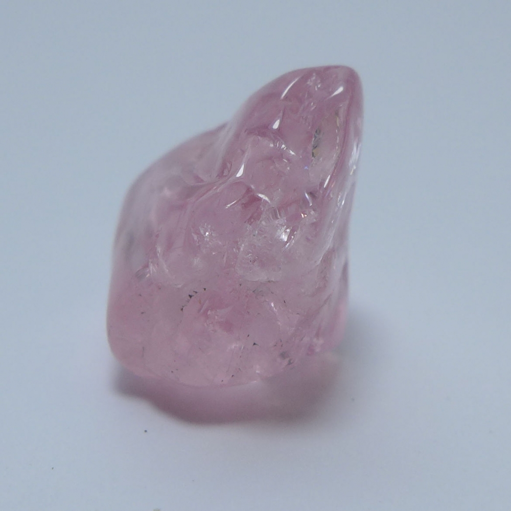 Bild 1 von 13 ct! Intensiv Pinkfarbiger Brasilien Roh Morganit 16 x14 x11 mm