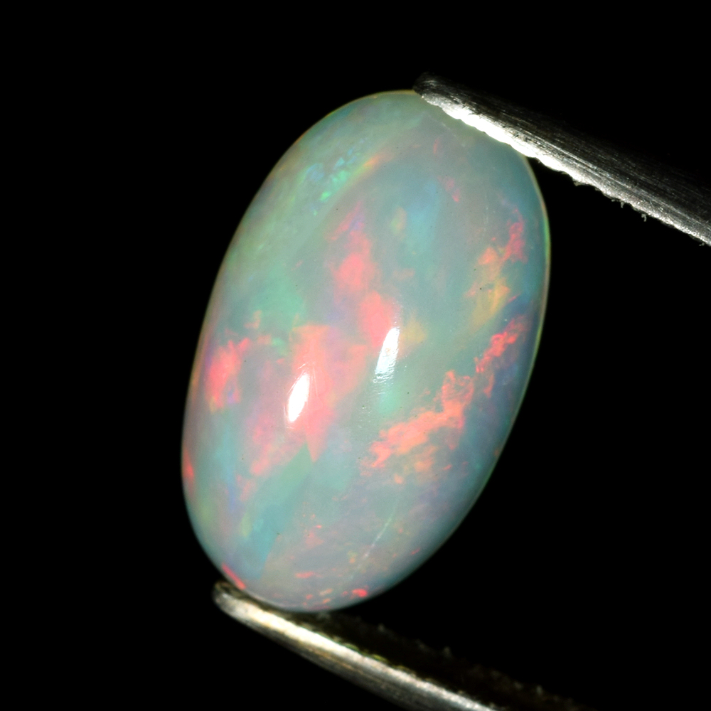 Bild 1 von 3.67 ct.! Oval Natural 14.5 x 8.6 mm Multi-Color Ethiopia Opal