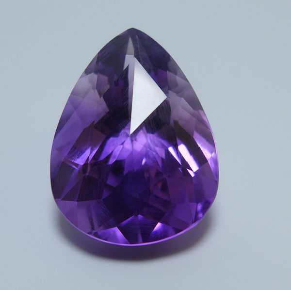 Bild 1 von 17.00 ct vvs! Noble natural 21 x 15 mm Pear Facet Uruguay Amethyst