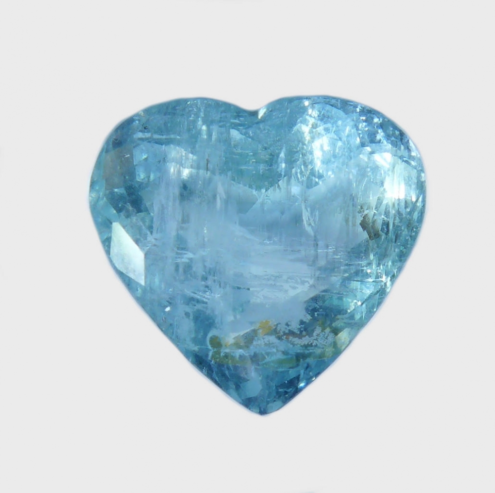 Bild 1 von 10.01 ct. Imposing blue 14.2 x 13.3 mm Aquamarine heart
