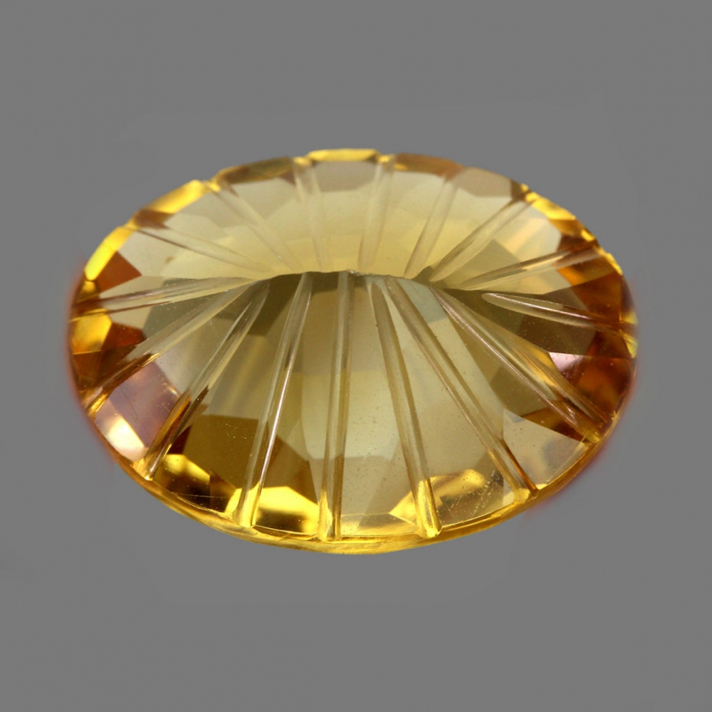Bild 1 von 15.15 ct. VVS ! Schöner ovaler 20 x 15 mm Brasilien Citrin