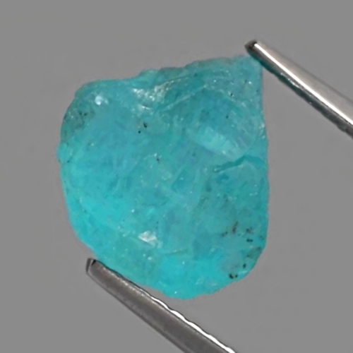 Bild 1 von 4.26 ct Unheated Paraiba Color 9.5 x 8.5 mm Brazil Apatite Crystal