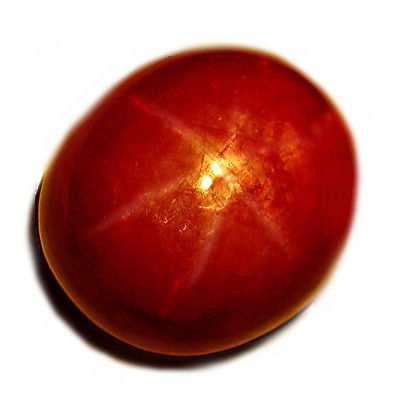 Bild 1 von 20.57 ct.  Fantastischer ovaler 16.5 x 14.5 mm Afrika RED- STAR Stern Rubin