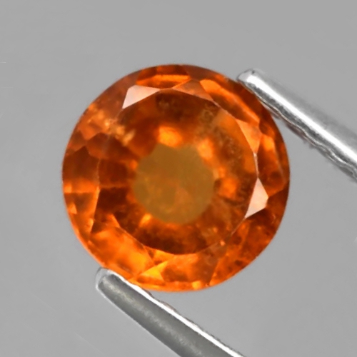 Bild 1 von 1.12 ct. Round Orange 6.1 mm Madagascar Hessonite Garnet