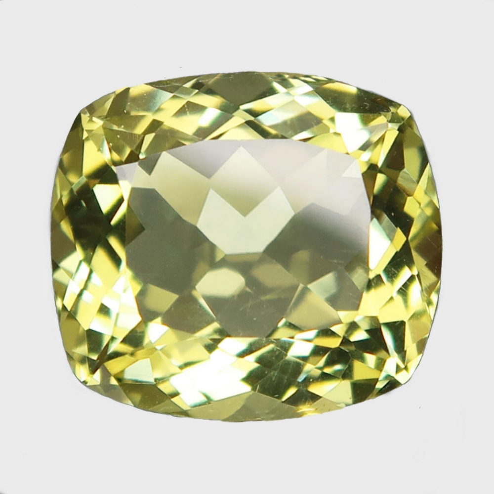 Bild 1 von 11.91 ct vvs! Beautiful 15.3 x 13.7 mm Cushion Lemon Quartz 