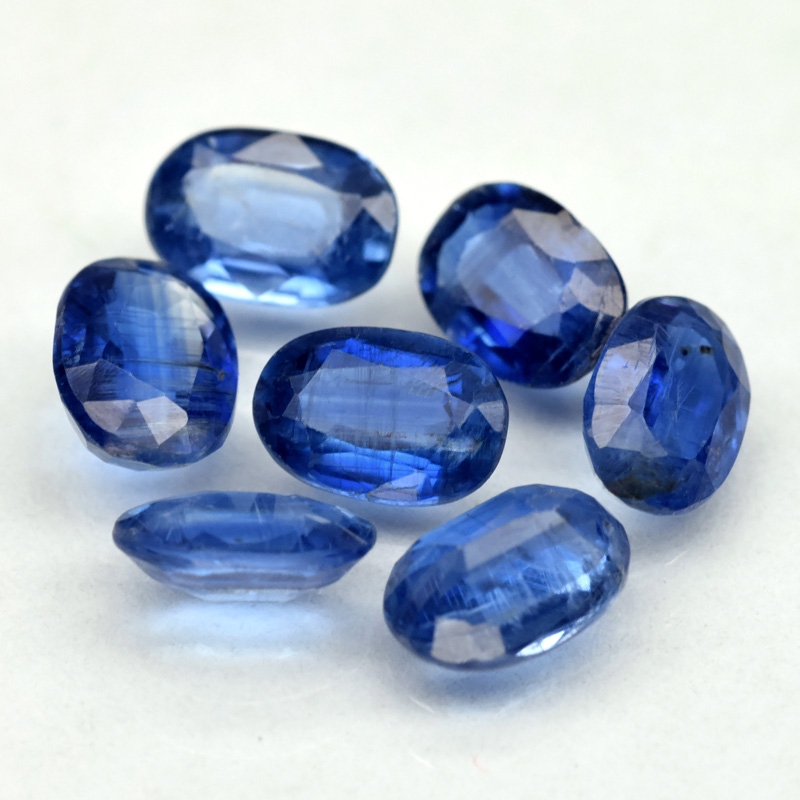 Bild 1 von 4.03 ct. 7 pieces fine oval Cornflower Blue Sri Lanka Kyanite
