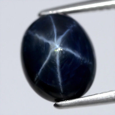 Bild 1 von 5.30ct Exzellenter ovaler 10.5 x 8.5 mm Blue-Star Stern Saphir mit schönem Stern