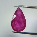 1.52 ct. Great Pink Red 9.7 x 6 mm Pear Facet Mozambique Ruby