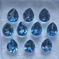 Bild 1 von 4.50 ct. 10 Stück 5 x 4 mm London Blue Topas Tropfen