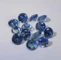 Bild 2 von 2.85 ct VS. 13 Stück blaue runde 3.7 bis 3.5 mm Madagaskar Saphire