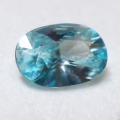 Bild 1 von 1.84 ct. grünlich Blauer ovaler 9 x 6.2 mm Kambodscha Zirkon 