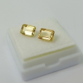 Bild 3 von 1.96 ct. Fine Pair 7 x 5 mm Octagon Goldberyl Gemstones from Brazil