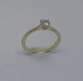 Eleganter 585 Gelbgoldring mit Brillant 0.38 ct