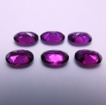 Bild 2 von 3.40 ct. VS! 6 pieces of oval Pink Violet 6 x 4 mm Rhodolite Garnet