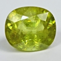 3.25 ct.  Unbehandelter Gelblich Grüner 9.2 x 8 mm Titanit Sphene