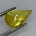 Bild 3 von 2.67 ct. Gelblich Grüner  11 x 6.9 mm Madagaskar Titanit Sphene Tropfen