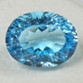 Bild 1 von 10.44 ct. VS ! Feiner ovaler 14.7 x 11.3 mm Brasilien Sky Blue Topas
