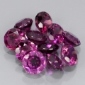 3.96 ct. VVS / VS! 11 pieces noble Pink- Violet 4.0 mm Rhodolith Garnet Gems