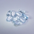 Bild 2 von 3.83 ct. 10 piece eye clean oval 6 x 4 Santa Maria Aquamarine Gemstones