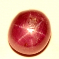 4.85 ct. Schöner ovaler 9 x 8 mm Mosambik Red- Star Stern Rubin