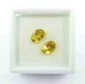 1.69 ct VS! Beautiful Pair of genuine oval Brazil Gold Beryl Gemstones