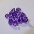 Bild 2 von 2.33 ct . 15 Stück feine runde Ø 3.4 mm Bolivien Amethyste