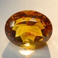 Bild 1 von 30.40 ct. VVS! huge gold yellowish  oval 21 x 17 mm Brazil Citrine
