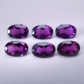 Bild 1 von 3.40 ct. VS! 6 pieces of oval Pink Violet 6 x 4 mm Rhodolite Garnet