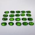 Bild 2 von 4.35 ct. 20 pieces oval natural 5 x 3 mm Chrome Diopside Gems